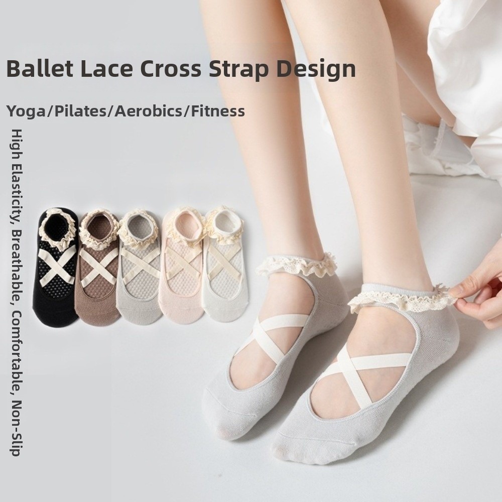 Gifts Non Slip Yoga Socks Lace - Pilates Yoga Gifts recension och pris
