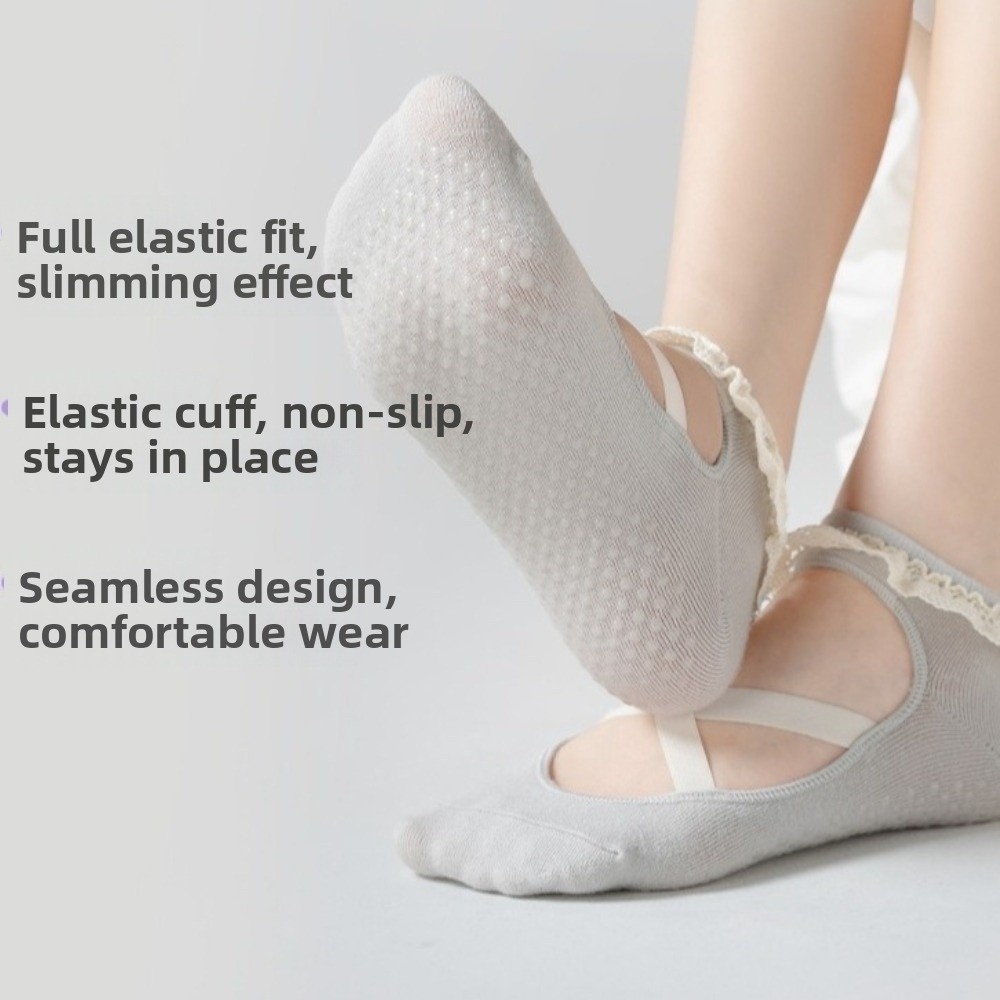 Gifts Non Slip Yoga Socks Lace - Pilates Yoga Gifts recension och pris