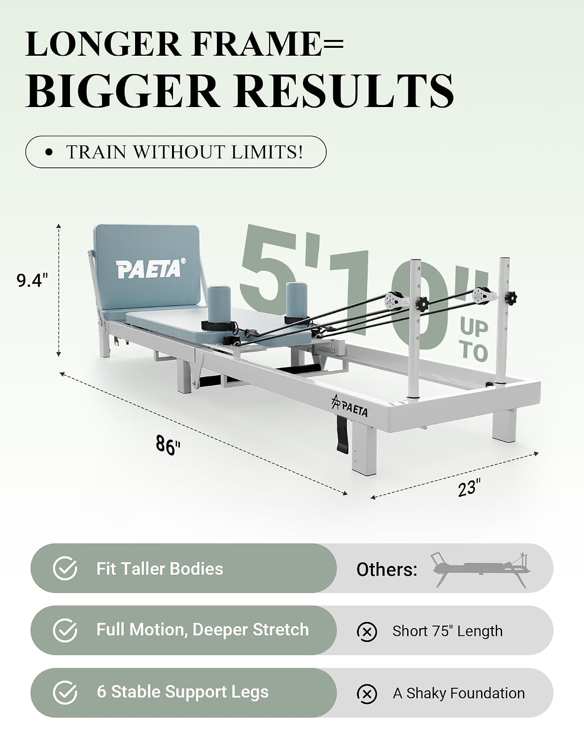 Foldable Pilates Reformer Mach - Pilates Reformer Spring recension och pris