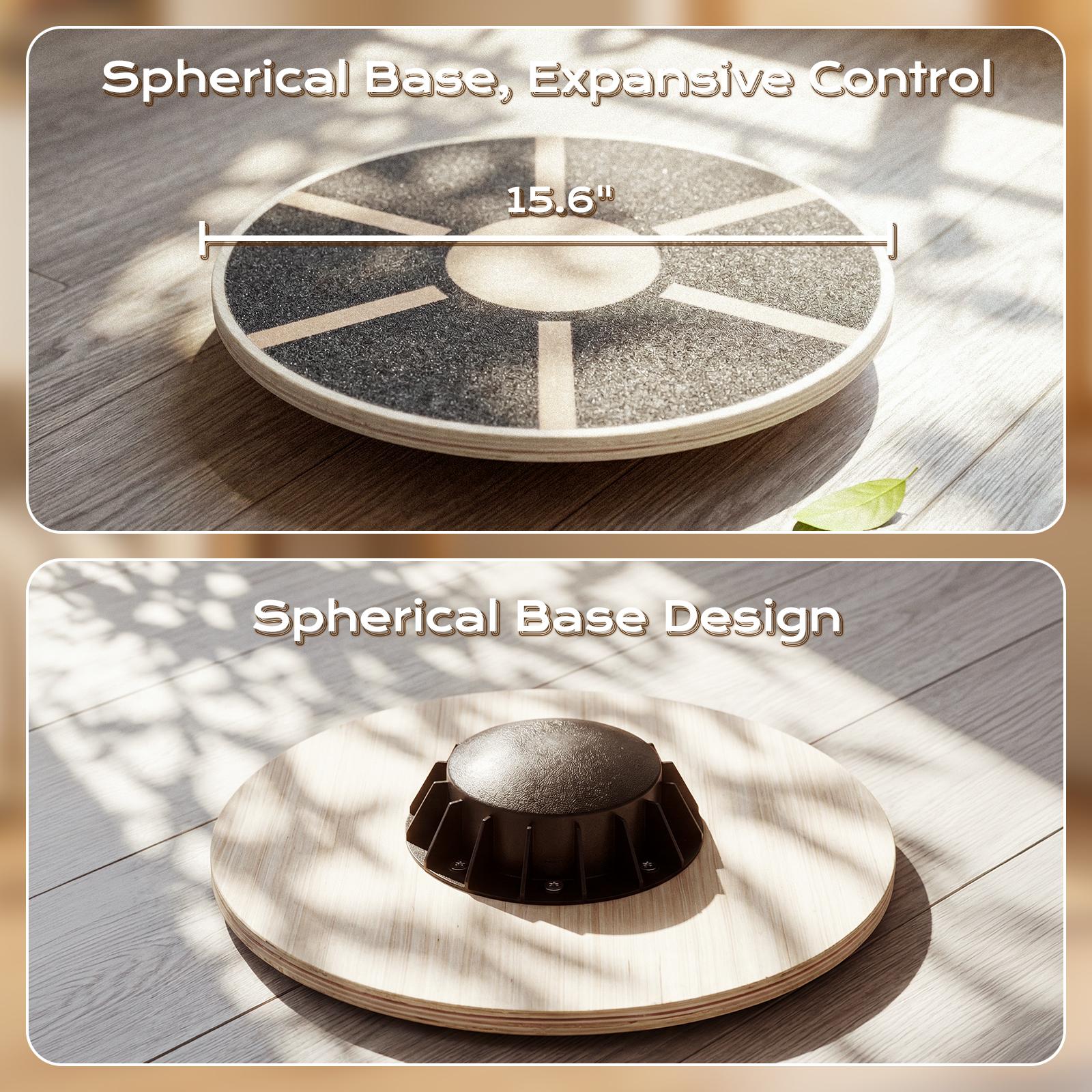 Non-Slip Wooden Balance Board  - Pilates Yoga Gifts recension och pris