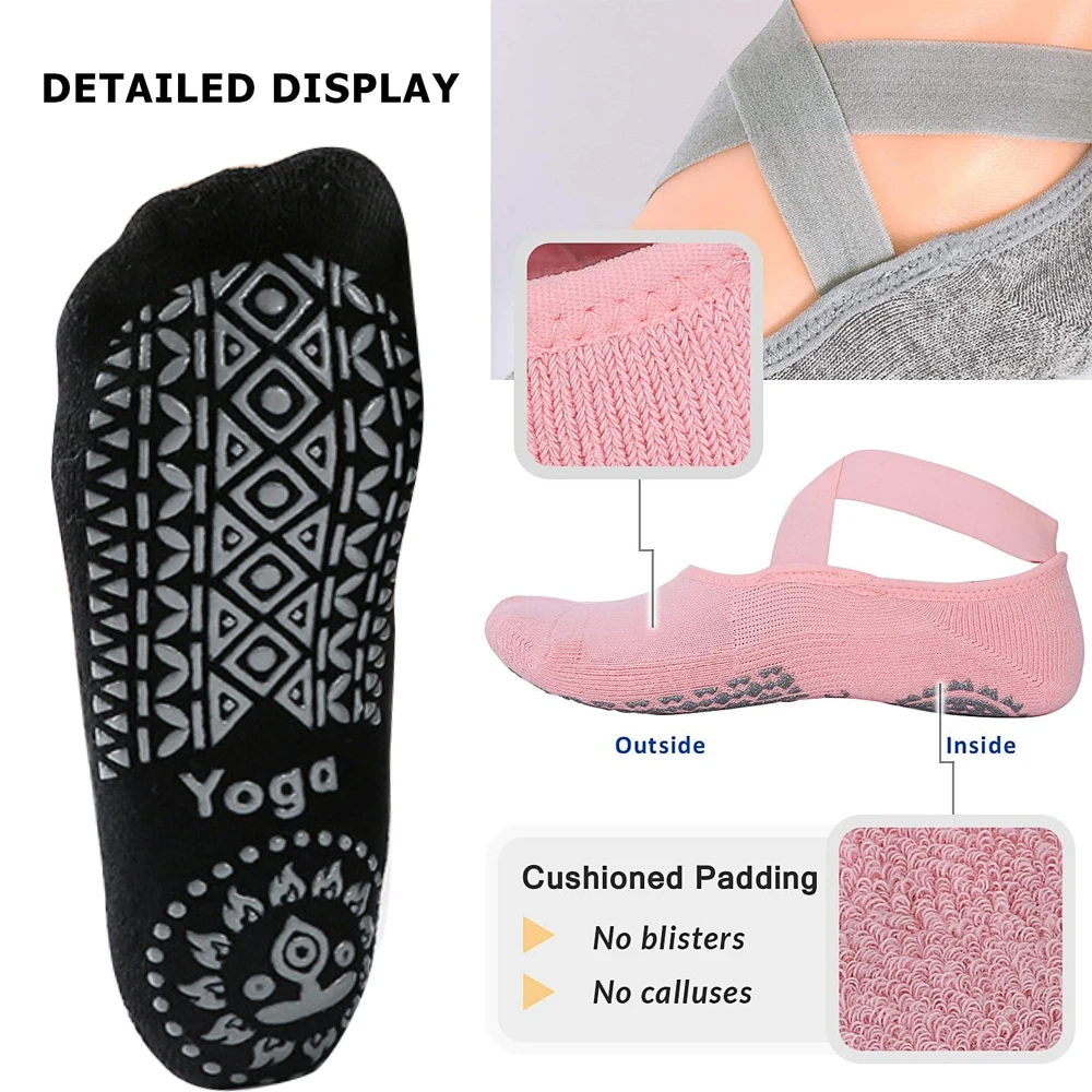 1Pair Yoga Socks for Women Non - Pilates Yoga Barre recension och pris