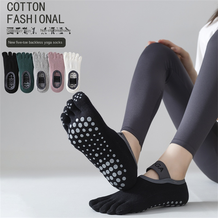 Anti-slip Pilates Socks with 5 - Pilates Yoga Barre recension och pris