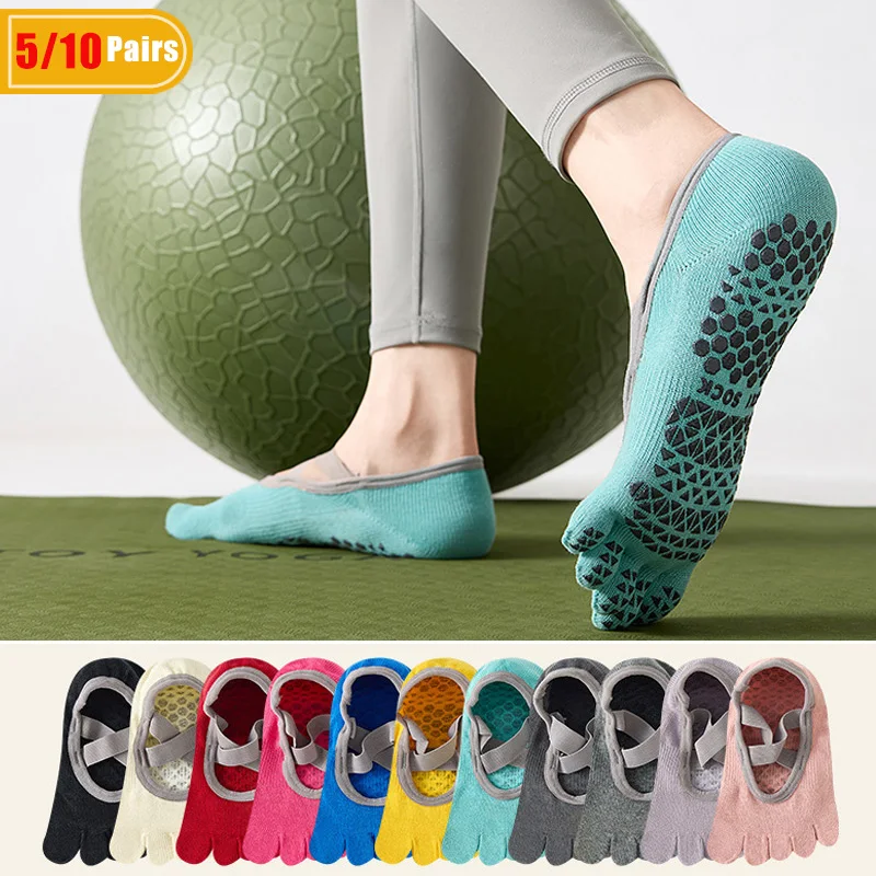 5/10 Pairs Women's Cotton Yoga - Yoga Pilates Yoga recension och pris