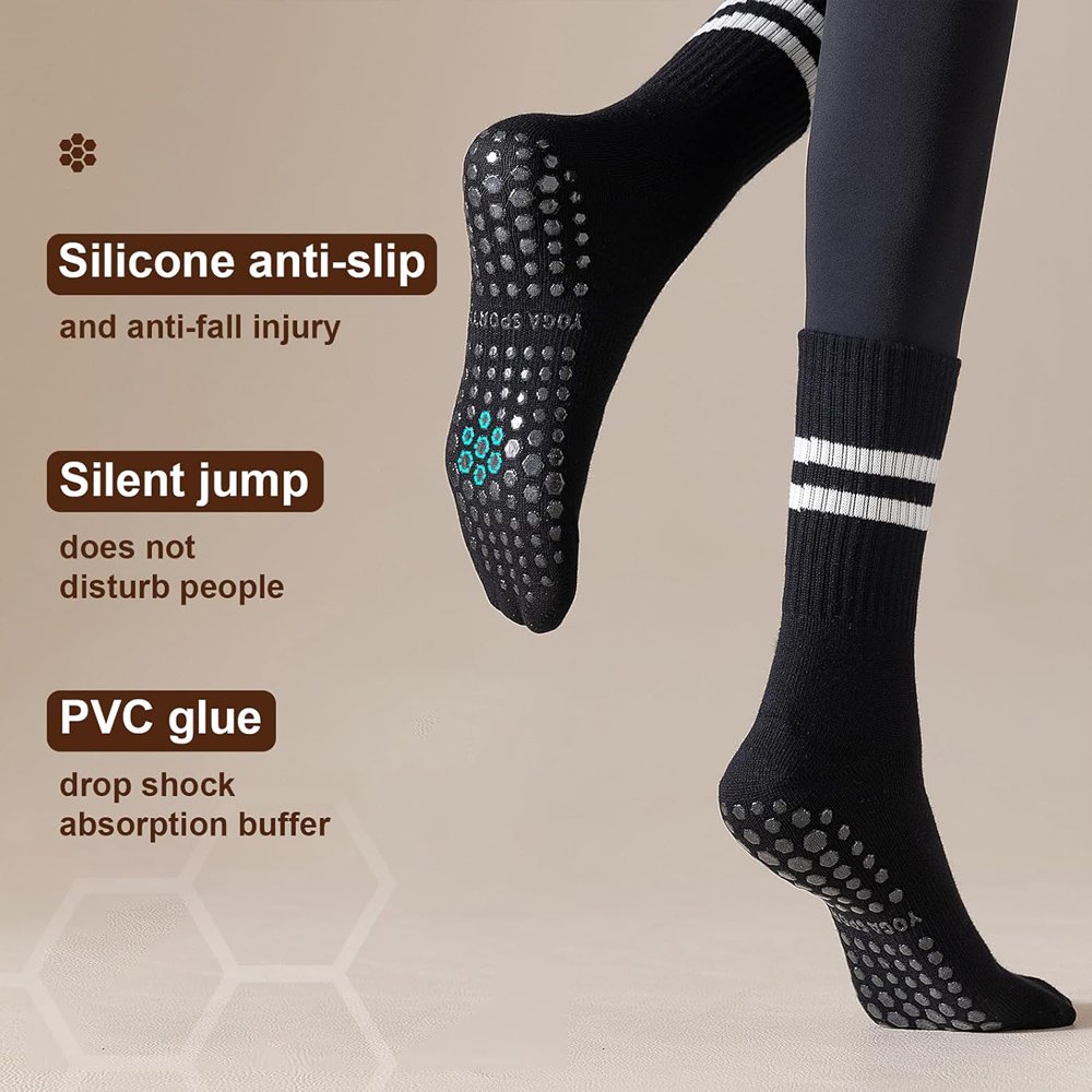 Yoga Pilates Socks with Grips  - Pilates Yoga Barre recension och pris