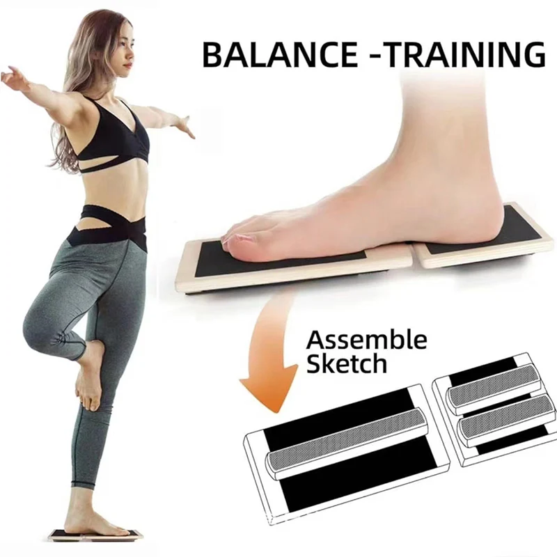 Wooden Single Foot Trainer Bal - Pilates Yoga Shoes recension och pris