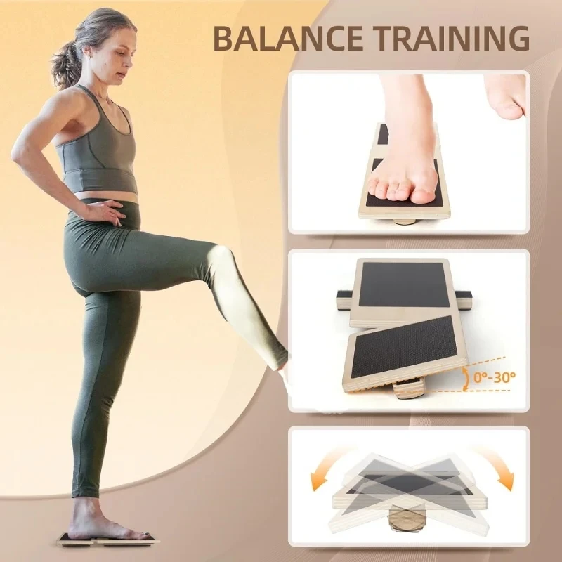 Wooden Single Foot Trainer Bal - Pilates Yoga Shoes recension och pris