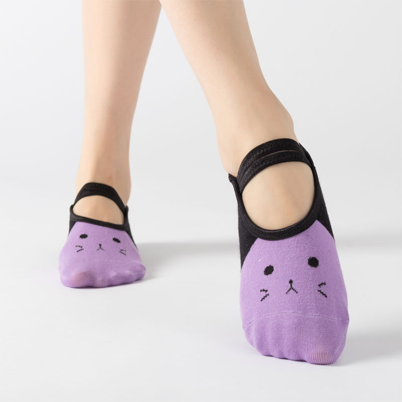 Cute Cat Cartoon Yoga Socks Wo - Pilates Yoga Gifts recension och pris