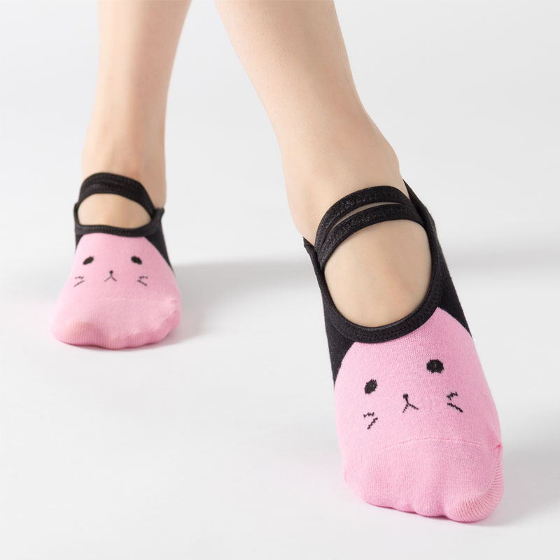 Cute Cat Cartoon Yoga Socks Wo - Pilates Yoga Gifts recension och pris