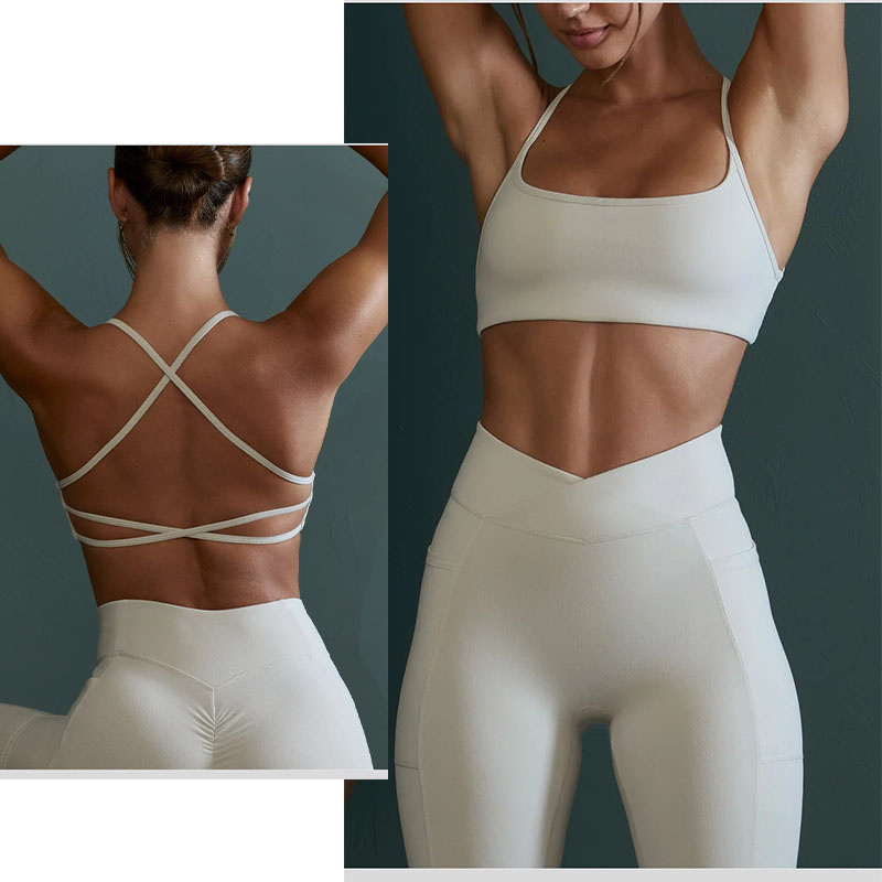 Aiithuug Crisscross Back Yoga  - Pilates Yoga Top recension och pris