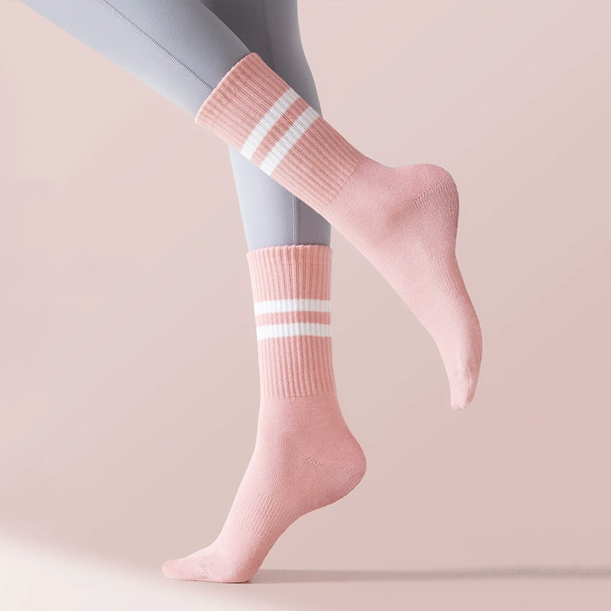3 Pairs Long Yoga Socks with G - Pilates Yoga Barre recension och pris