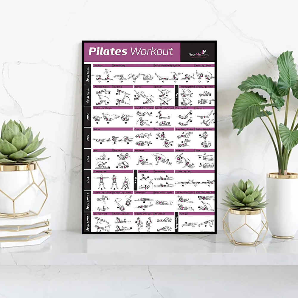 Pilates Training Chart Canvas  - Pilates Yoga Gifts recension och pris
