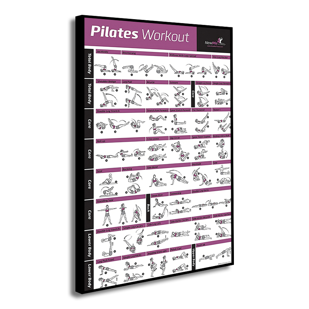 Pilates Training Chart Canvas  - Pilates Yoga Gifts recension och pris