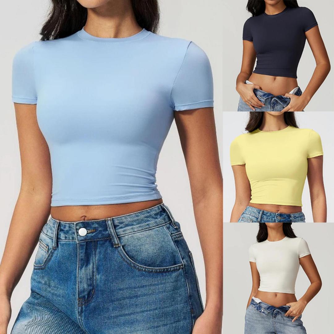 A Women's Tight Fitting Sports - Pilates Yoga Top recension och pris